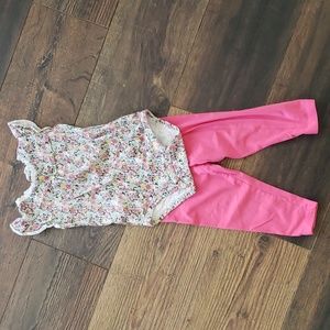 Carters brand, 24 months, floral & pink